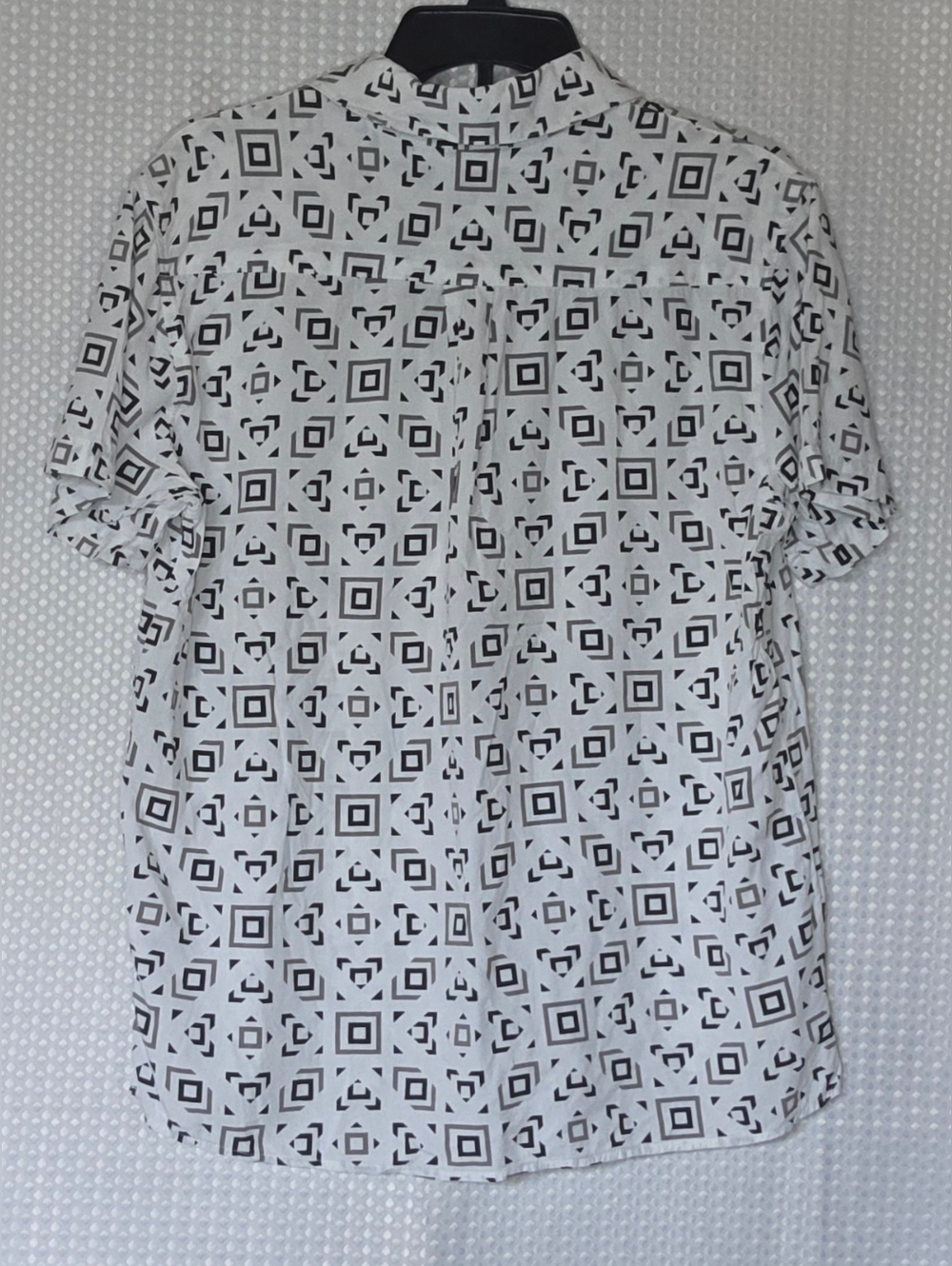 Original Use Geometric Button Up Shirt Medium Streetwear Minimal Modern - Picture 6 of 11